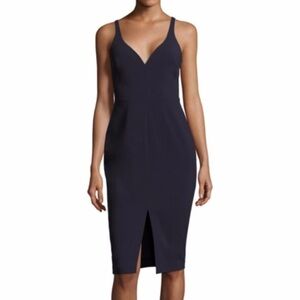 Likely Navy Sweetheart Sheath Dress